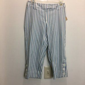 NEW Talbots Petites Stretch Cropped Capris Pants 14P